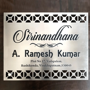 SS Name Plate